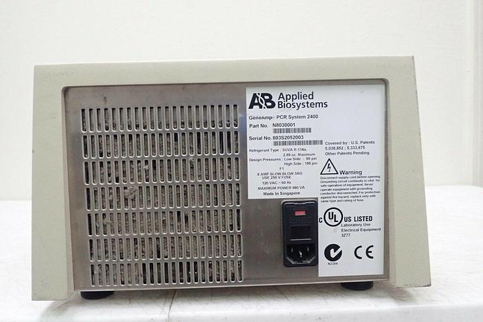 Used ABI Applied Biosystems N8030001 Gene Amp PCR System 2400 Thermal Cycler