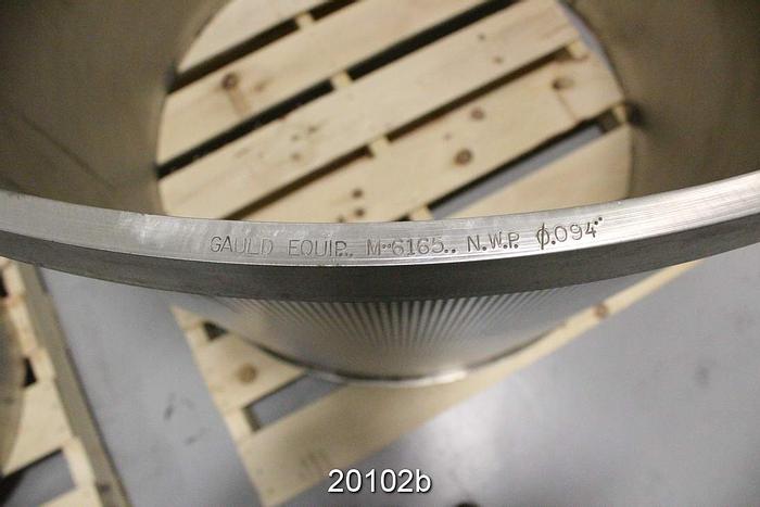 Unused Bird 60 Inner Pressure Screen Basket, .094" Holes, (Unused--Screen Made By Gauld #4934) #20102