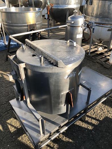 Used 60 Gallon Vertical Stainless Steel Tank