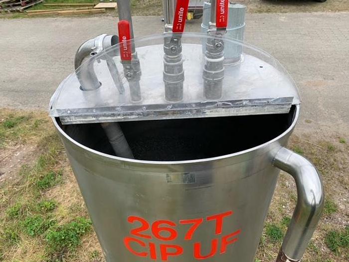 Used 400 liters rustfrie tanke cip