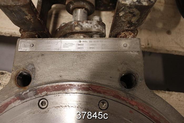 Used Neles Jamesbury 8" Hand Operated Butterfly Valve, 8 815L-11-3600MT #37845