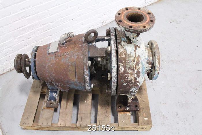 Used Goulds 3175 Goulds 3175, 4X6X14, 5 Vane Impeller, 14" Diameter Impeller, Stainless Steel Impeller, Ductile Iron Casing, Stainless Steel Stuffing Box, Stainless Steel Suction Side Plate, Packing #25155