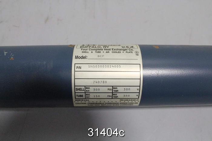 Unused ITT Standard BCF Shell And Tube Exchanger #31404