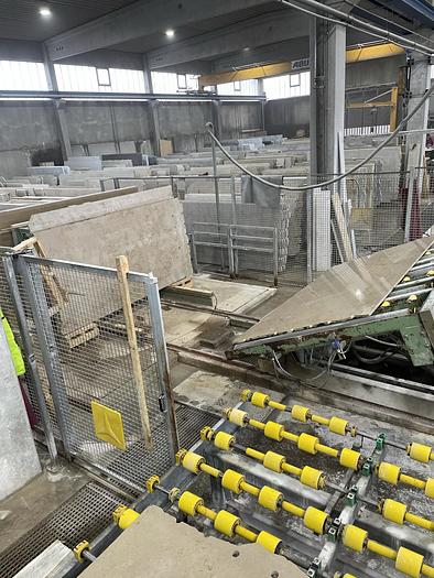 Gebraucht 2003 SIMEC komplette Marmor Schleifanlage, 6 Kopf Vorschleifstraße LM 06