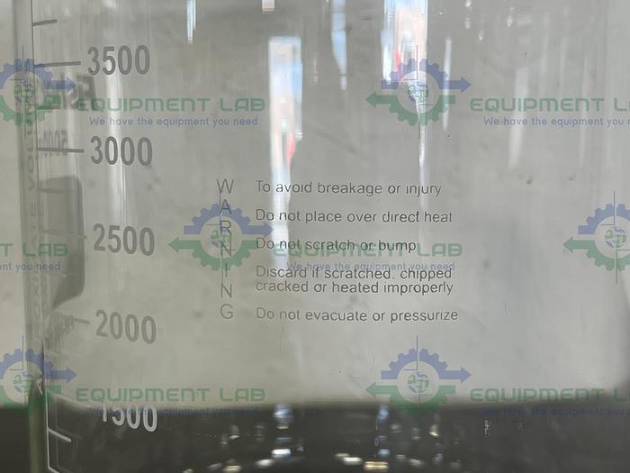 Used Fisherbrand  FB-800-5000 Reusable 5000 mL Glass Media Bottles with Cap