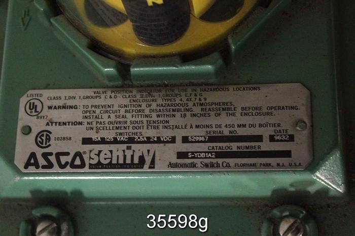 Unused Durco CB525 4" Air Operated 3-Way Valve #35598