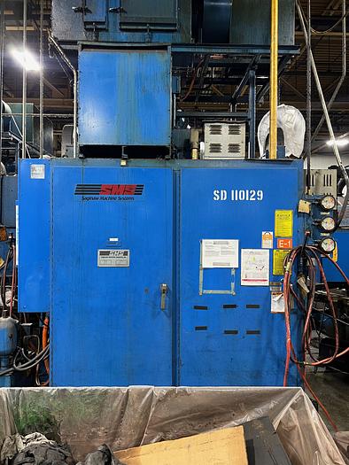 Used SAGINAW MACHINE SYSTEMS AC450MD-2 TWIN SPINDLE VERTICAL CNC LATHE