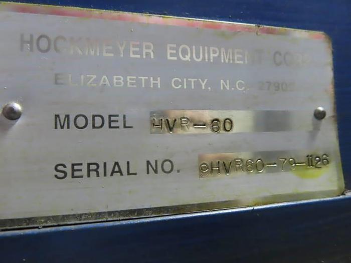 Used 60 HP HOCKMEYER HIGH SPEED DISPERSER - S/S - VARIABLE SPEED - UL LISTED