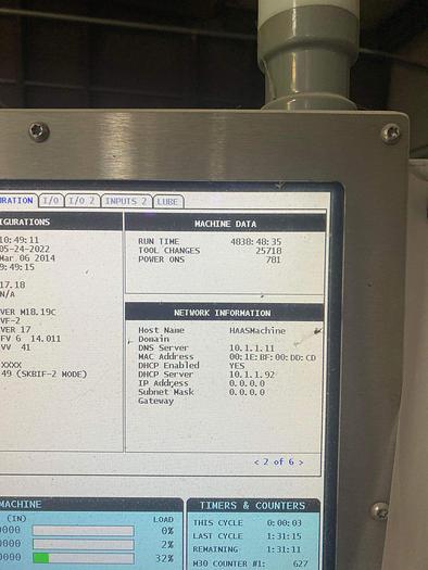 Used 2014 HAAS VF-2 CNC Vertical Machining Center *** Low Hours***