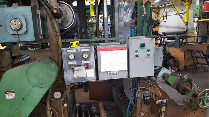 Used 37" WIDE REBUILT 6 COLOR KIDDER 649 CI PRESS 36" PRINT TURRETED UNWIND AND REWIND