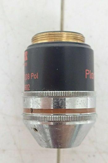 Used Zeiss 460118-9902 Plan 2,5/0,08 2.5/0.08 Pol 160/- Microscope Objective