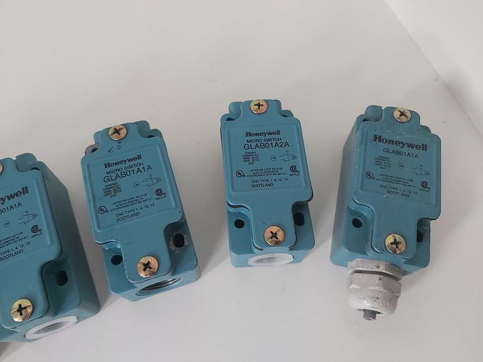 Gebraucht 6 Stück Endschalter, GLAB01A1A, Honeywell,  gebraucht