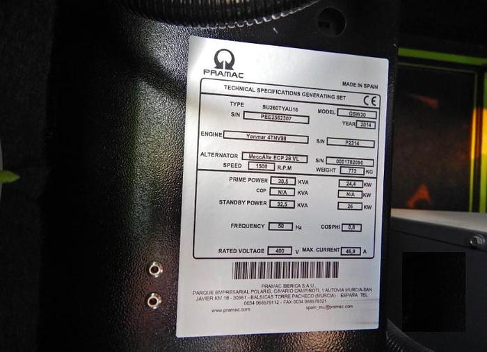 2015 Pramac GSW 30 Y