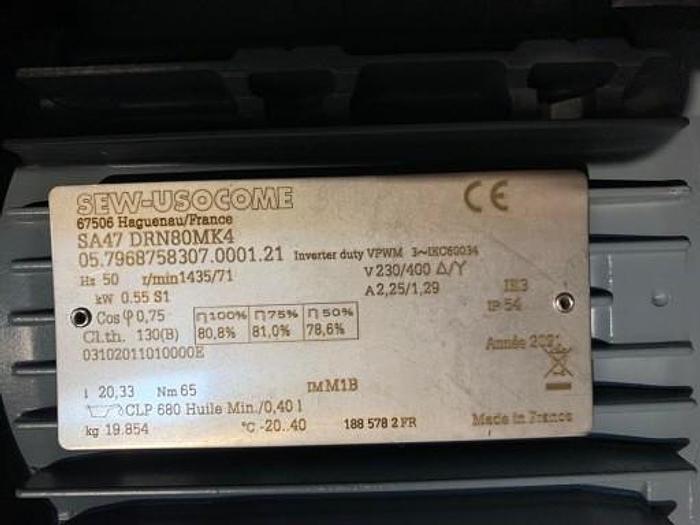 Serwomotor SEW SA47 DRN80MK4 500W