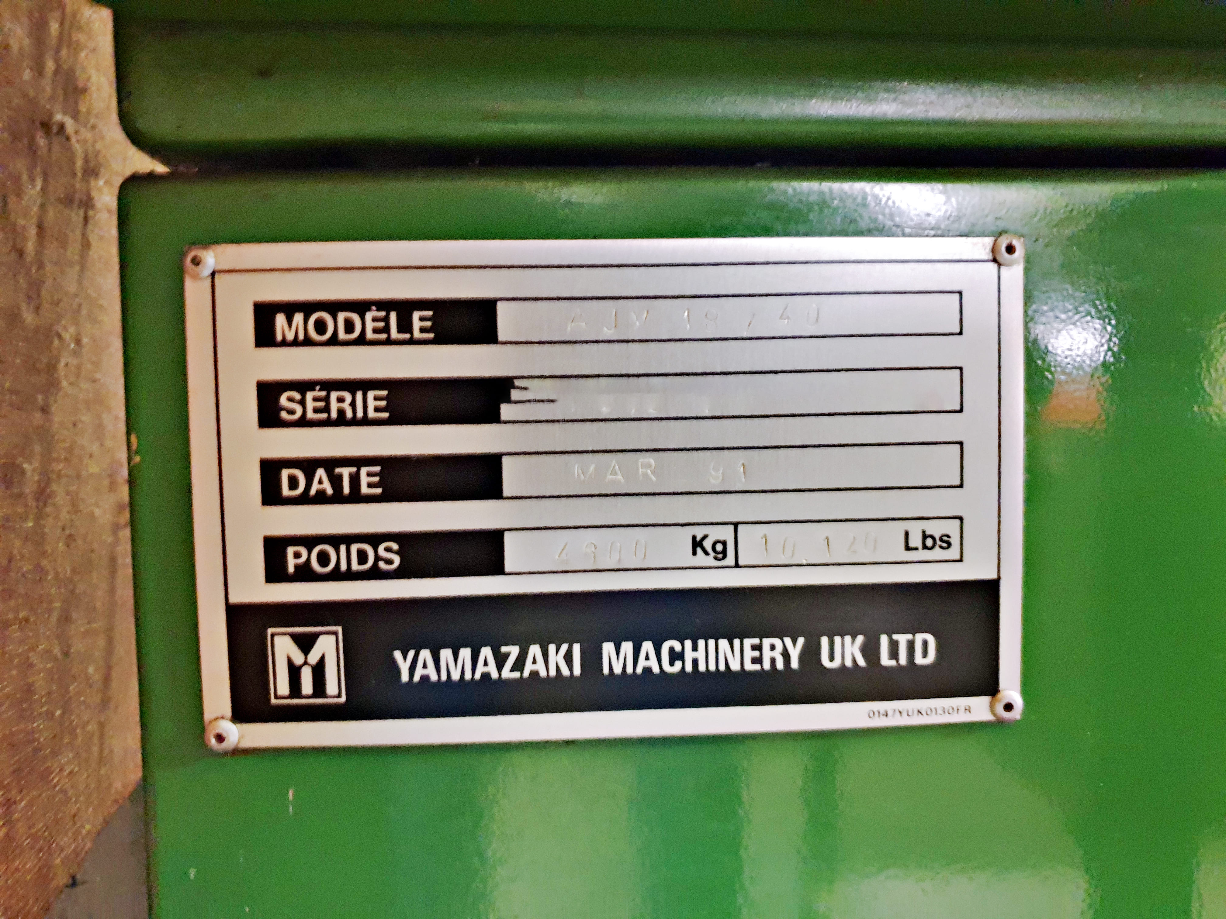Used Mazak AJV 18 40 - 1991