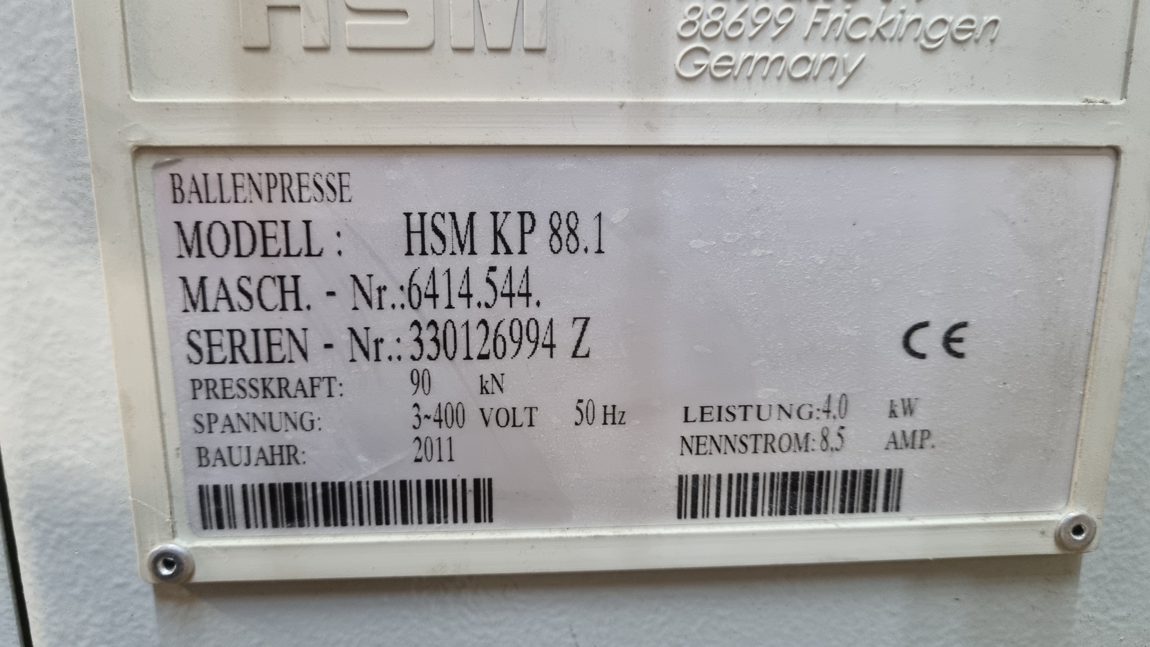 Used Schredder-Pressen-Kombination HSM Powerline SP 5088