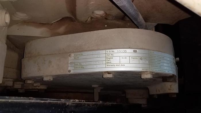 Used Cummins KTA38-G3 with Stamford alternator in container with Low hours.