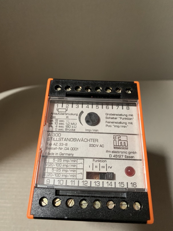 Used IFM Electronics Stop Monitor AZ 33-B