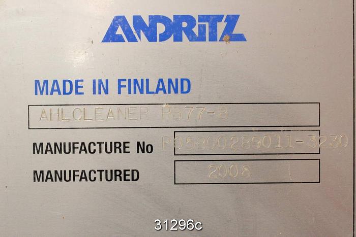 Unused Andritz Ahlcleaner RB77-8 Cleaner Bank #31296