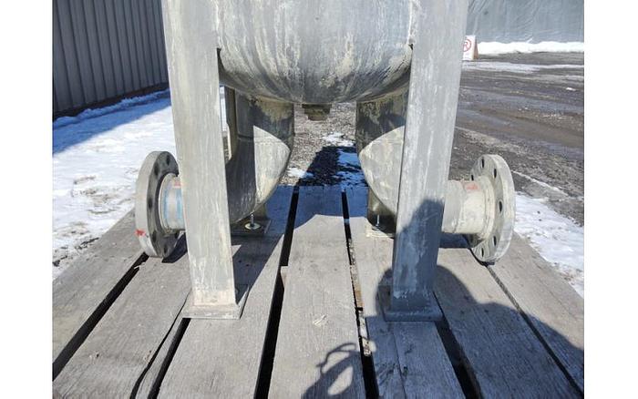 Used USED FILTER, "MULTI" BASKET TYPE, 4" INLET/OUTLET, 304 STAINLESS STEEL