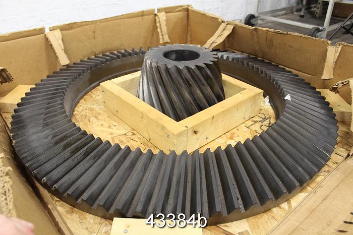 Used Black Clawson No. 3 Pulper Drive Straight Cut Gear Set, 4/1 Ratio #43384