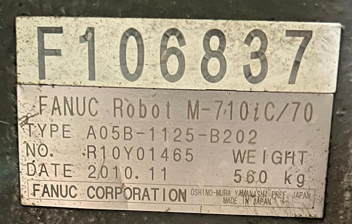 Used FANUC M710iC/70