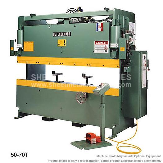 BETENBENDER 10' x 50 Ton Hydraulic Press Brake Model 10-50