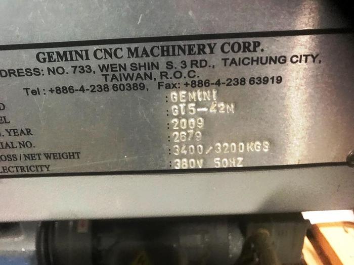 Used Gemini GT5-42M Brand New! CNC 5-Axis Single Spindle Turning Center