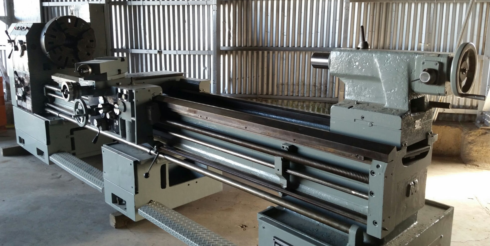 Used 24" Sharp Model 24120K Heavy Duty Precision Lathe