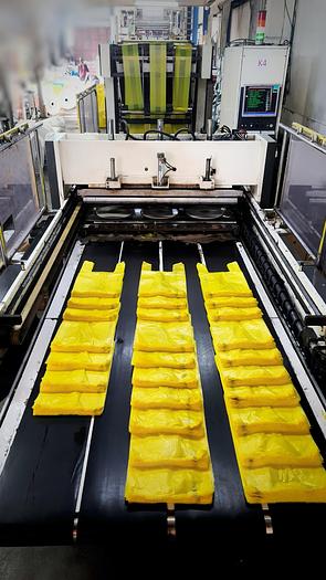 Used SALDOFLEX MODULA S 1100 servo  - (DPE, HDPE, BIO , LLDPE) t shirt bag , handle bag