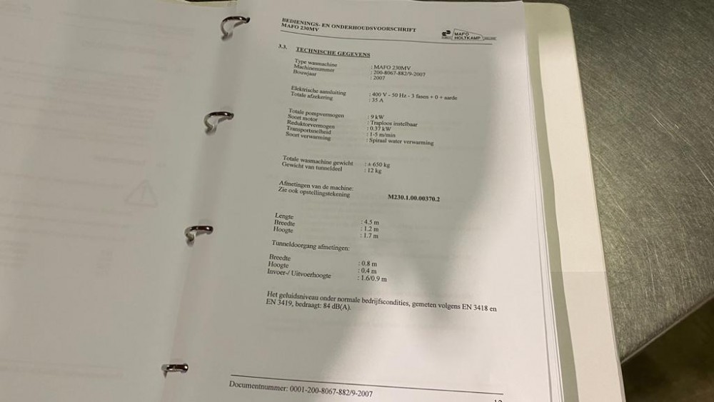 Used Mafo crate-washer