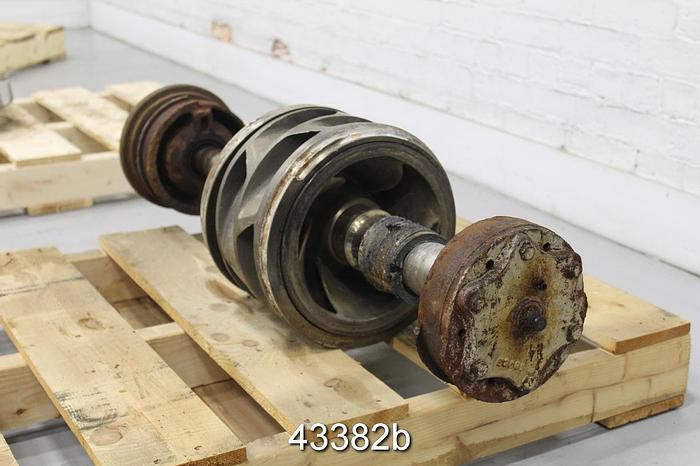 Used Goulds 3405L 10x12x12 6-Vane Split Staggered Skewed 10.875" Impeller #43382