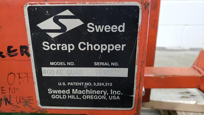 Used Sweed 400 AC QUAD Scrap Chopper