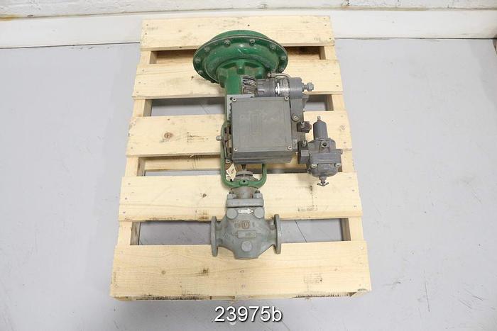 Used Fisher  Steam Valve 1", Ss Body, Ss Stem, Ss Plug, Ss Seat, Type 667 Actuator, Size 30, Fisher 3582I Positioner, Rating Cl150Rf #23975