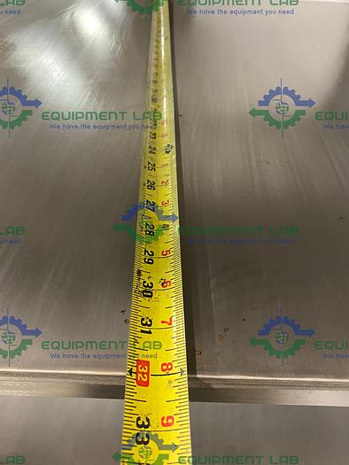 Used 32" W x 30" D x 62" H Stainless Steel Five Tier Rolling Cart