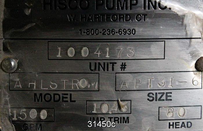 Used Sulzer APT31-6 Pump, 8x6x11 #31450