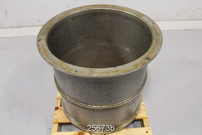 Used Black Clawson 24PSPH Pressure Screen Basket, 0.079" Holes #25673