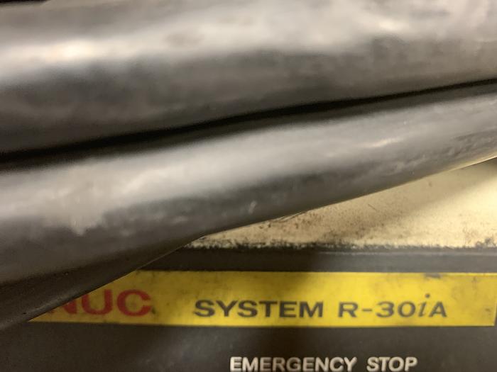 Used FANUC R2000iB/210F 210KG X 2655MM REACH 6 AXIS CNC ROBOT W/R30iA CONTROLS WITH ARO SERVO GUN