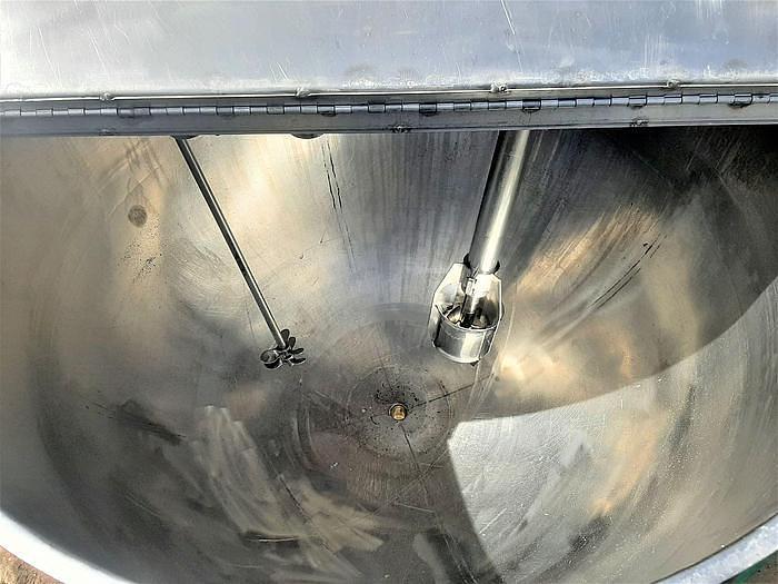 Used 150 GALLON GROEN (JOHN LENTZ) HIGH SHEAR AGITATED KETTLE - S/S - 80 PSI JACKET