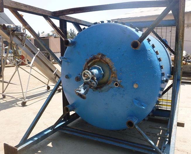 Used Reactor, 1,000 Gallon, Glass Lined, Pfaudler, Jkt, Agit, 100 PSI #C744088