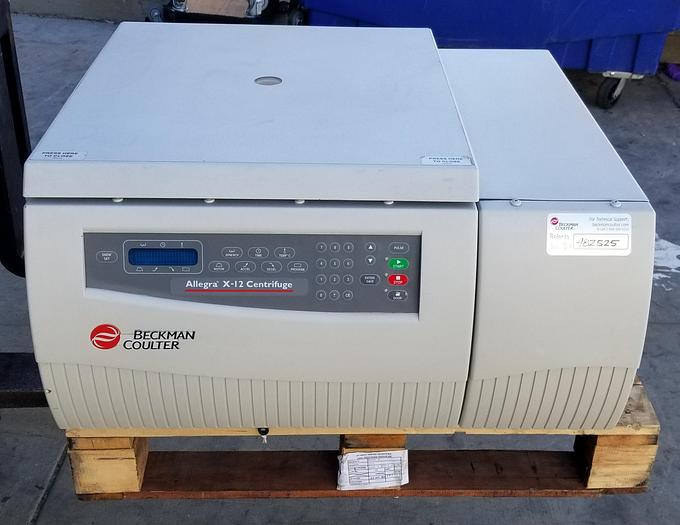 Used Beckman Coulter Allegra X-12R Refrigerated Benchtop Centrifuge, With Buckets and Rotor, 208v