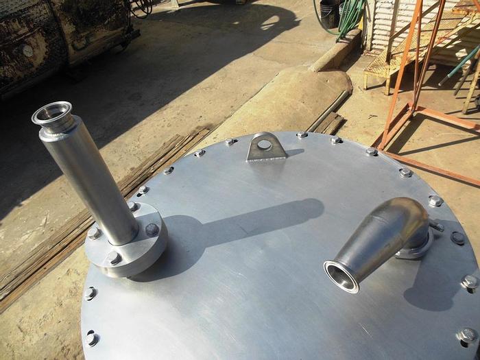 Used Tank, 125 Gallon, 316 Stainless Steel, 28" x 48", FT/DB, Internal Coils, #S742283