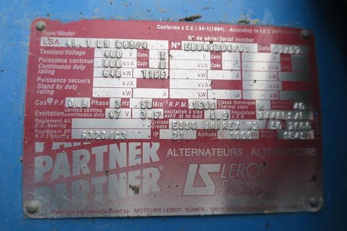 Used 1997 Cummins KVA:880