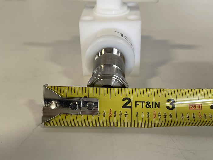 Used Swagelok/Hastelloy C275 1/2" Sanitary Fitting to Threaded Connection w/  Valve