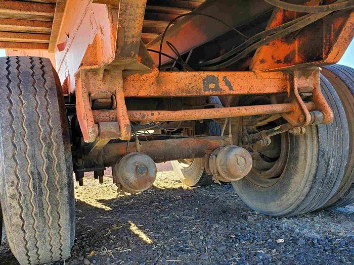 Used Side Dump Trailer Set