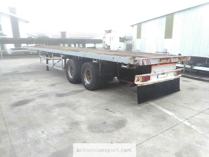 Used 1990 Listrailer two axle trailer with twist locks