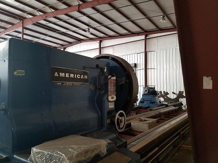 1970 American Engine Lathe, 82" x 480", 3.75" Hole, 400 rpm, 50hp, ID17505