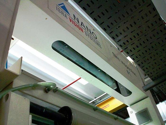 Used 2004 Nonwoven - Hot melt application complete line (unwinder, Hot melt coater, surface inspection, rewinder, packaging)