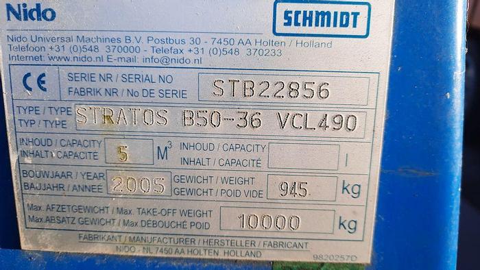 Gebruikt 2005 Nido Stratos B50-36 VCL490