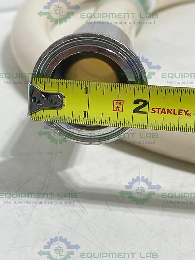 Used 96" Silicone Hose w/ 1 1/2" Sanitary Fittings 125 PSI at 20°C